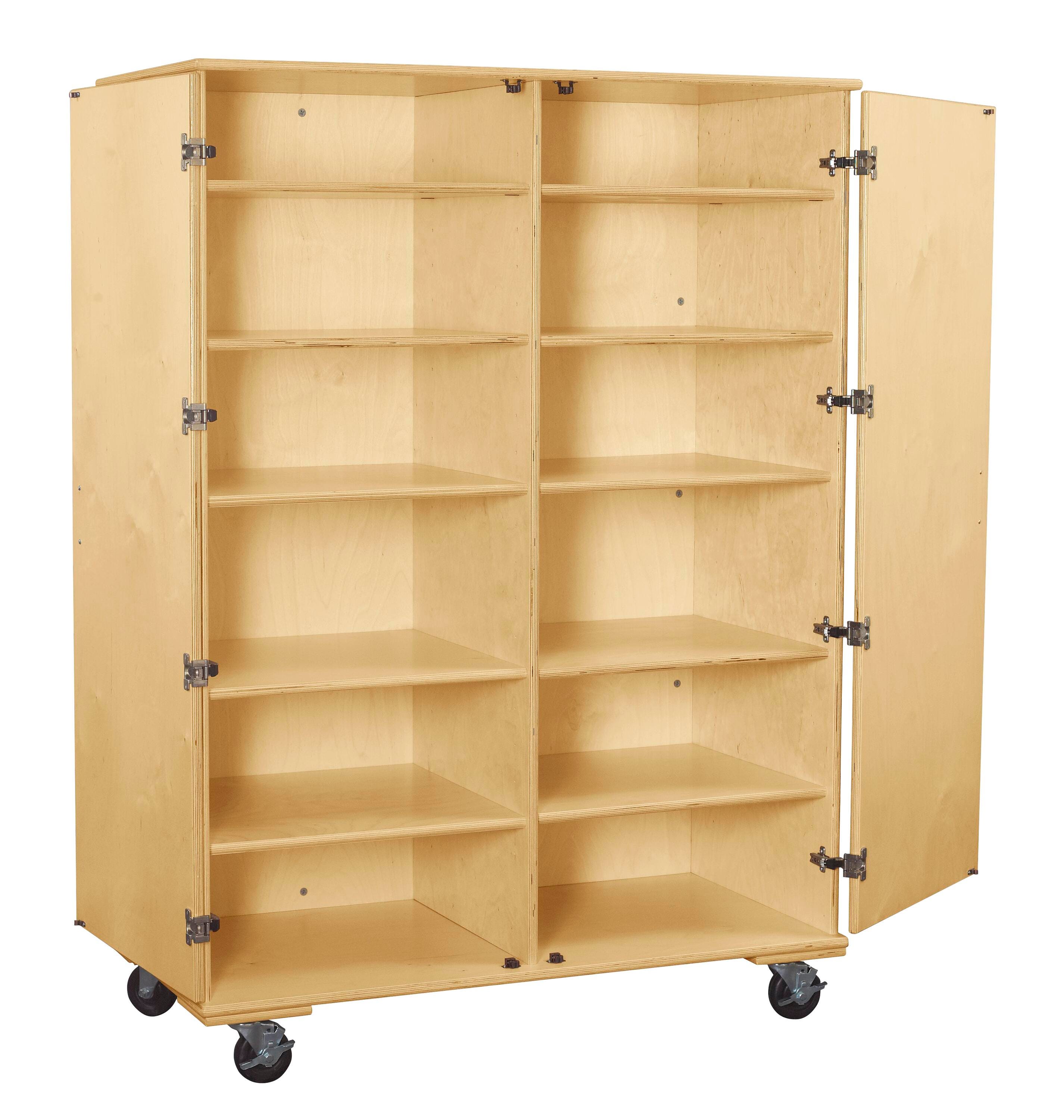 Classroom Select Large Mobile Divided Adjustable Shelf Storage